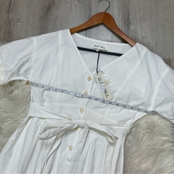 ALEX MILL Rick Button Front Cotton Midi‎ Dress - Picture 7 of 8